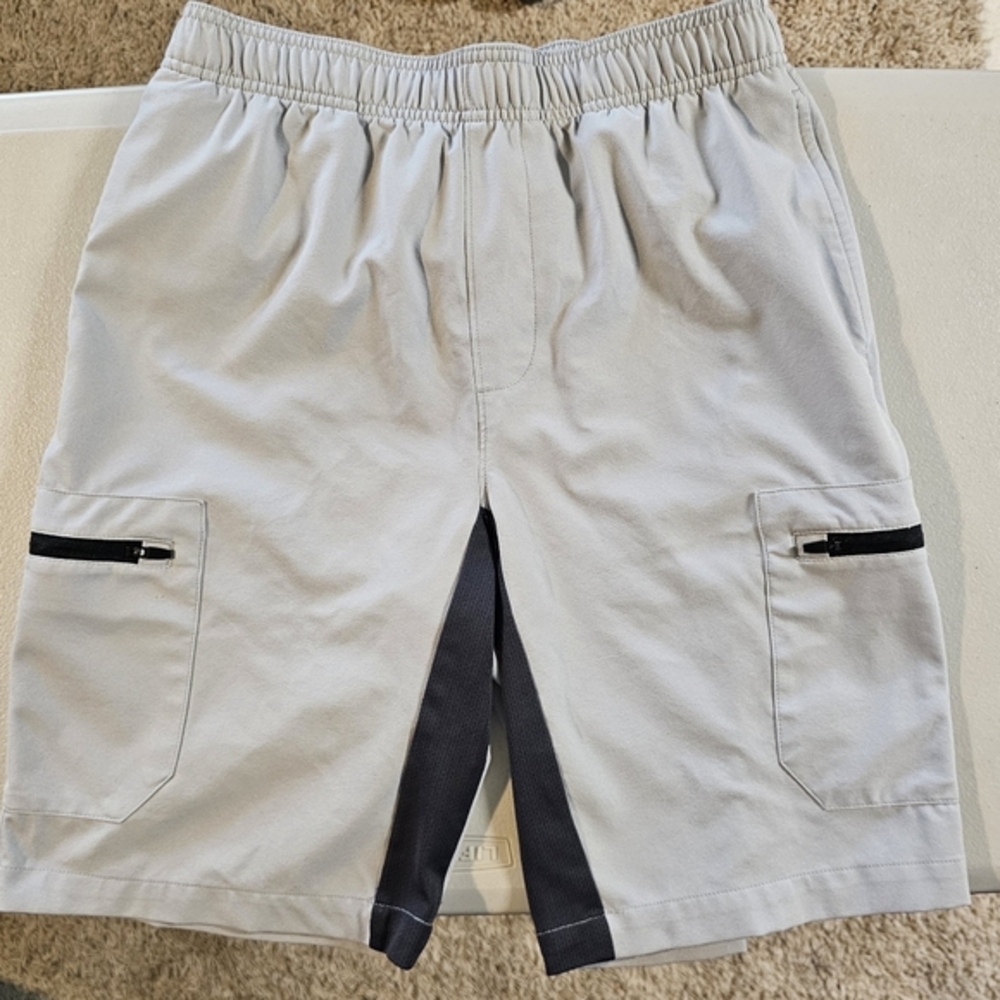 MSX Michael Strahan‎ Mens Gray Cargo Performance Athletic Shorts Small